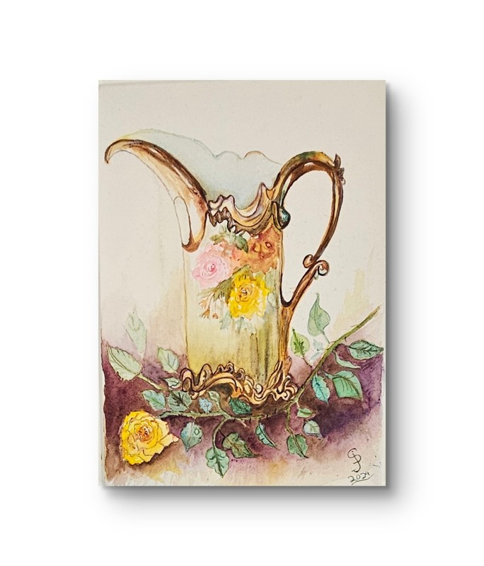 Watercolor Fansy Flower home decor. Expression Created Just for You gallery