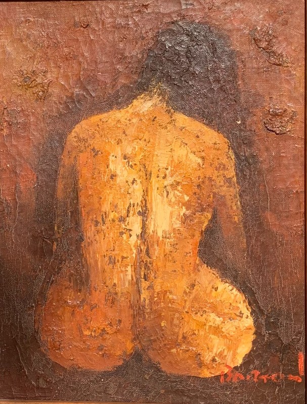 Edward Barton (American, 1936-2012) Beautiful Expressionism Oil Painting