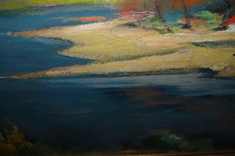 Germany - Silesia Alois Kowol (1891-1975) Old Landscape O/B Painting gallery