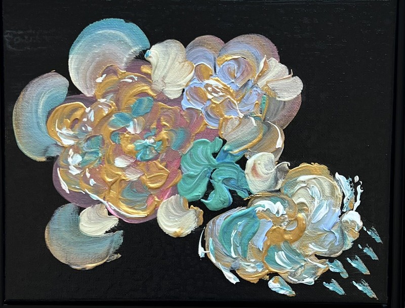 “The Easiness”_Original hand painted 8”x10” acrylic framed painting