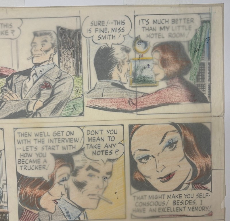 Original William Overgard STEVE ROPER & MIKE NOMAD Sunday Comics ILLUSTRATION gallery