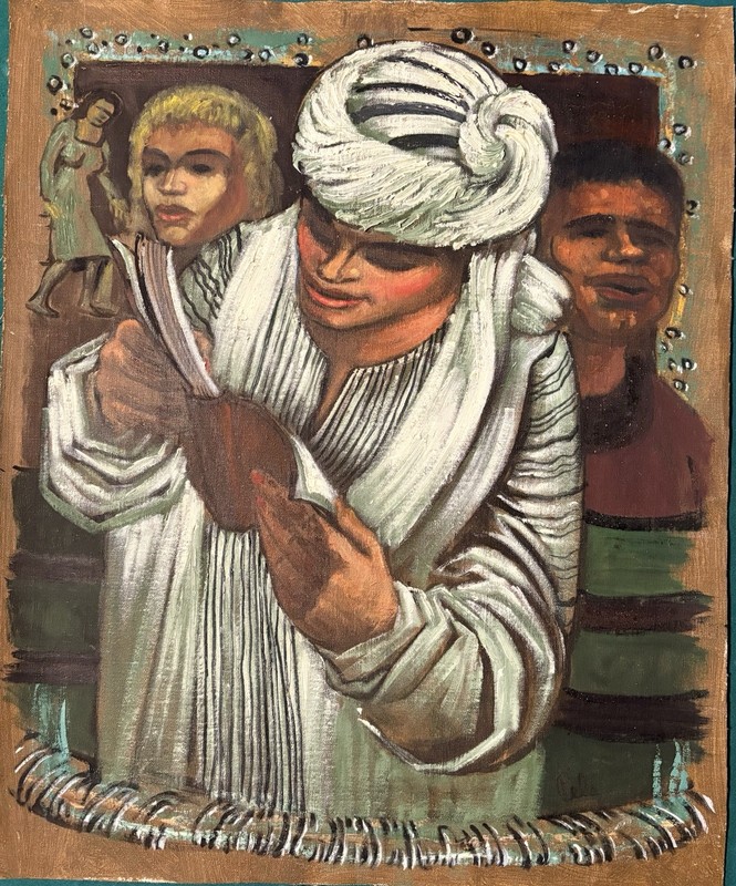 Signed Albert Pels Original Painting – “Arab Costume” – From Estate Of Artist