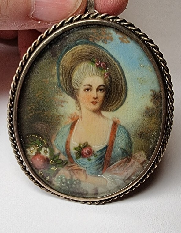 Augustin Christian Ritt (1765-1799) Succession 19th in Silver Framed