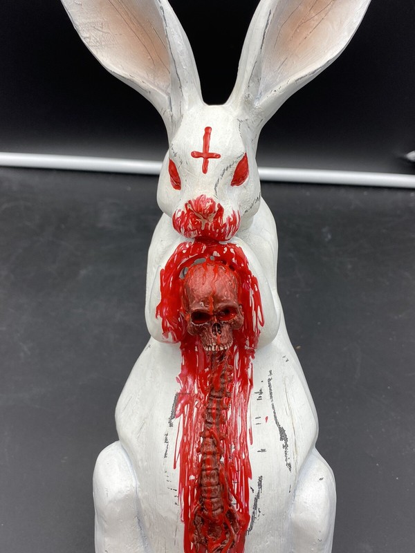 Scary Bunny 2 Painting Art By Aaron Goodwin 1/1 Size 6x12 gallery