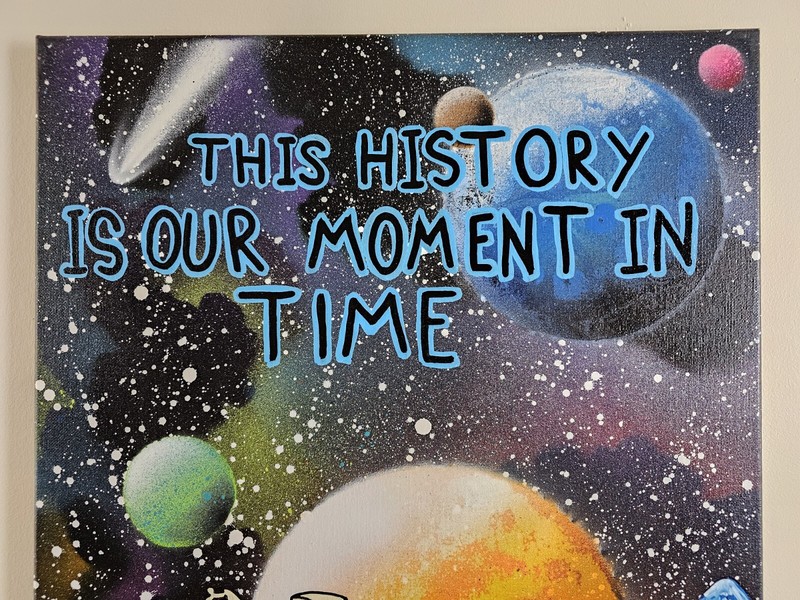 Original Signed Jacob Gardner Painting 20x16 Canvas - Modern Space Art 2023 gallery