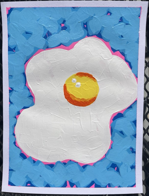 Original Art “Sunny Side Up Egg” 6 x 8 inches