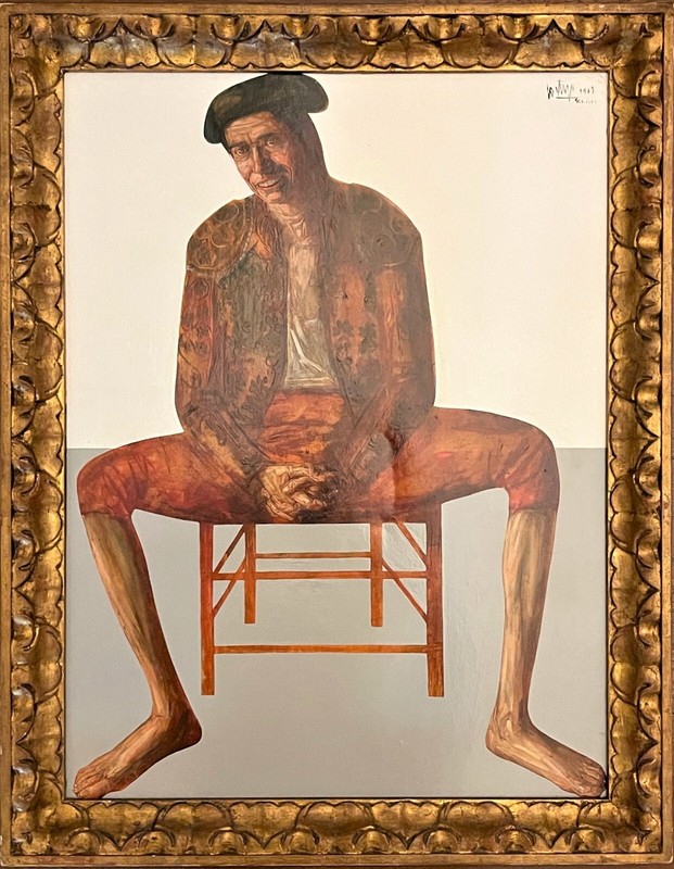 FRANCISCO CORTIJO (Seville, Spain) 1967 Manuel Benítez Perez Portrait Painting