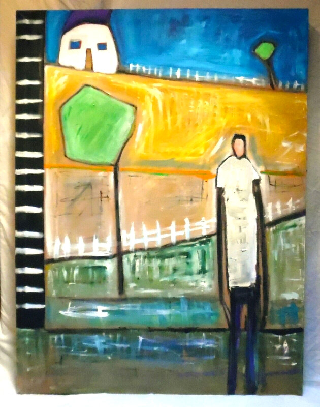 ORIGINAL WILLIAM DEBILZAN Oil Painting, «Missing You»-48″ H x 38″ W-LARGE!