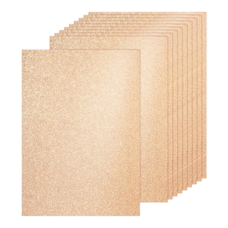 40 Sheets Champagne Glitter Cardboard 8.3×11.7 in A4 Glitter Paper Cardboard Shine…