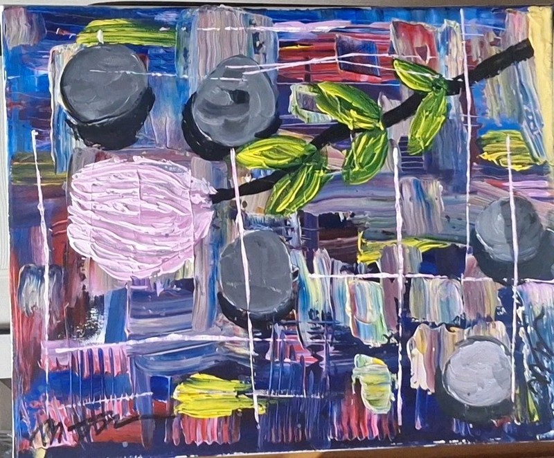 Dark Chaos, Acrylic Painting – 16×20 Hand Painted Artwork on Canvas