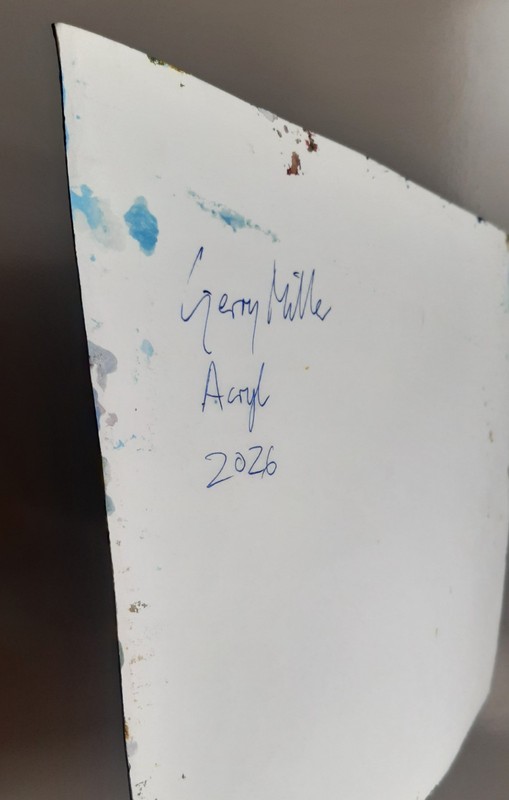 GERRY MILLER. Acrylic "Through Forests". No frame. 32x25cm. gallery