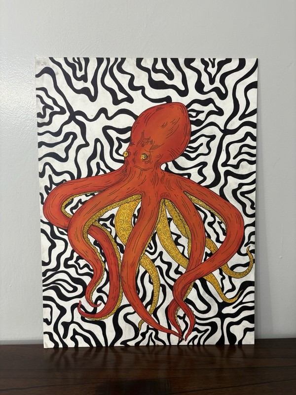 Tangled Currents Painting