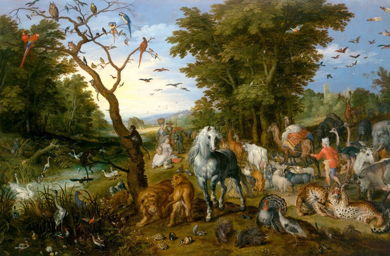 The Entry of the Animals into Noah’s Ark Oil painting Art Printed on canvas 2327