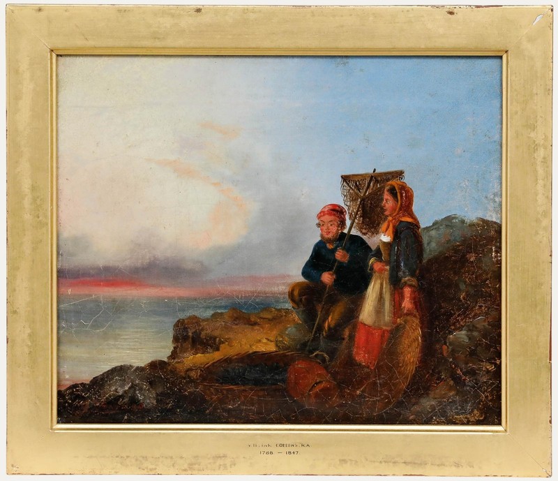 Manner of William Collins (1788-1847) – Mid 19th Century Oil, Fisher Folk