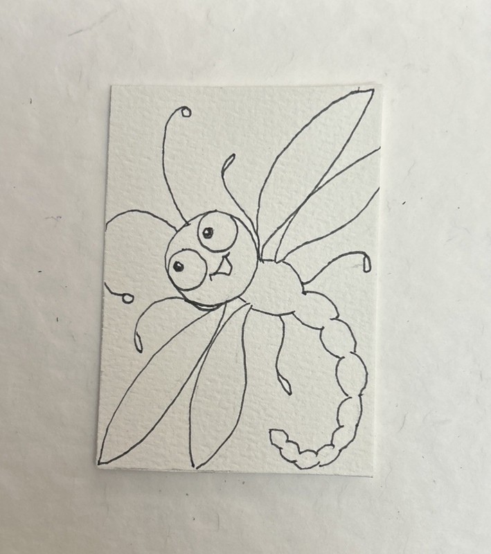 ACEO ‘Colour Me In’ ACEO Trading Cards 2.5X3.5”