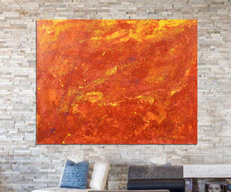 Mark Little Original Profession￼al Painting 81” X 62”(6ft 9in)Abstract Modern XL gallery
