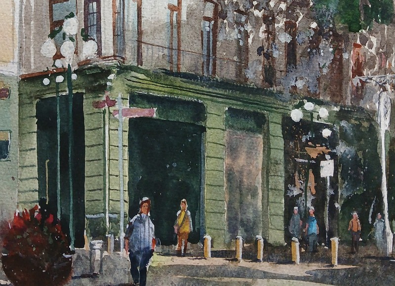 Watercolor Original Painting Puebla, Mexico 12" x 16" NOT A PRINT gallery