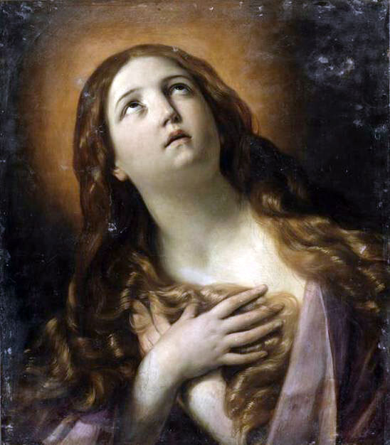 Oil painting Guido-Reni-Mary-Magdalene-in-ecstasy-at-the-foot-of-the-cross art
