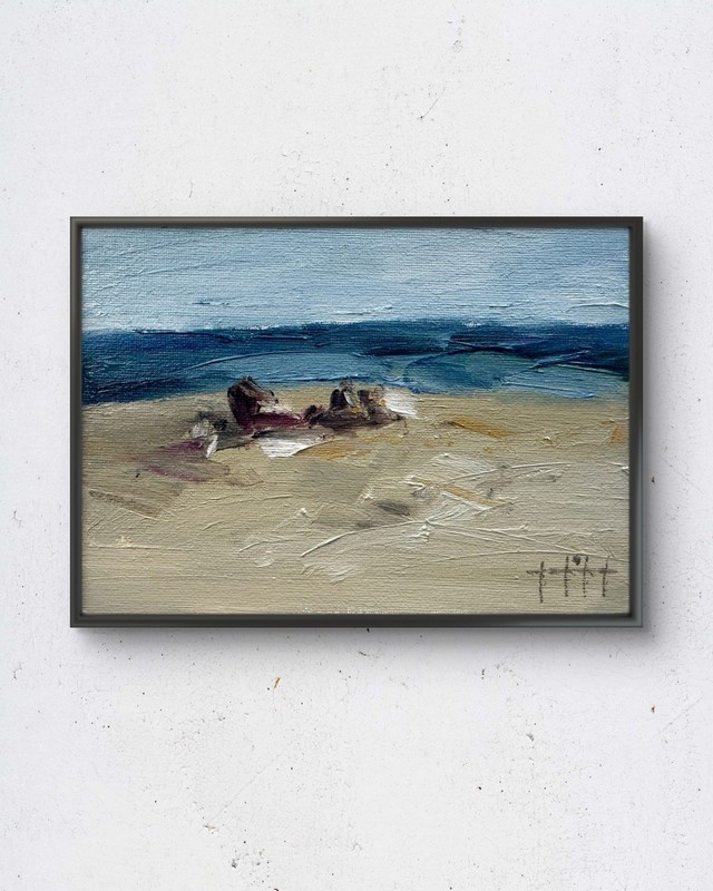 Lake No. 31 7×5 Original Oil Painting Impressionist Landscape Wall Decor