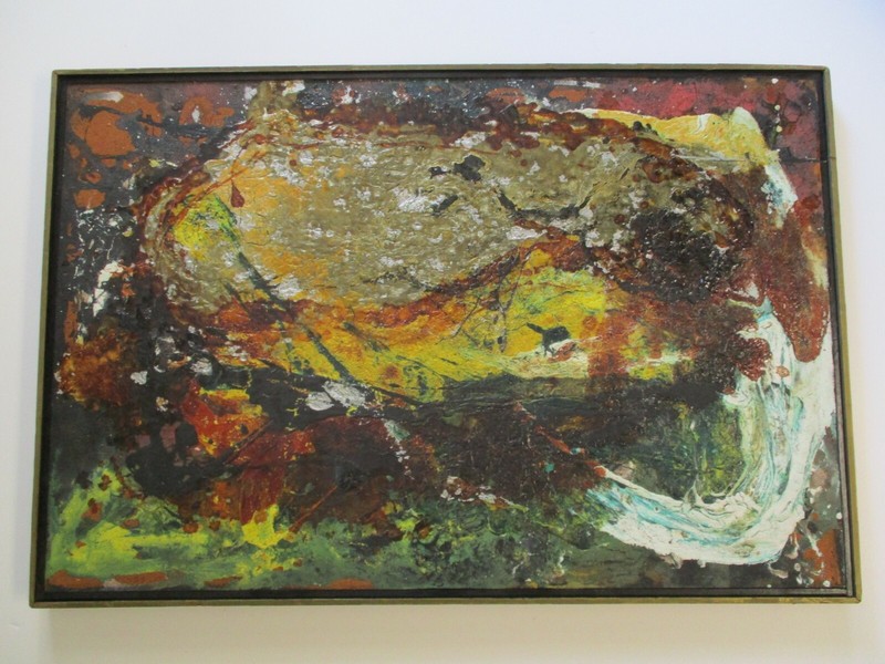 VINTAGE MID CENTURY FRENCH RUSSIAN MYSTERY ABSTRACT MODERNIST EXPRESSIONIST ART