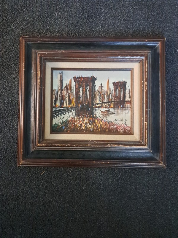 Henri-Robert-Marcel Duchamp (1887-1968) Brooklyn Bridge Oil On Canvas 15″×13″