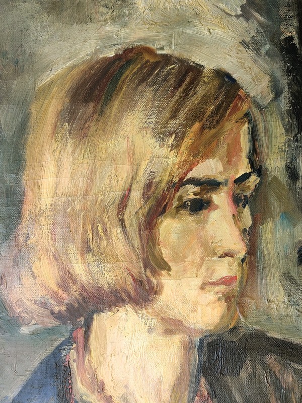 Mogens Vantore (1895-1977): PORTRAIT OF A WOMAN, original oil painting gallery