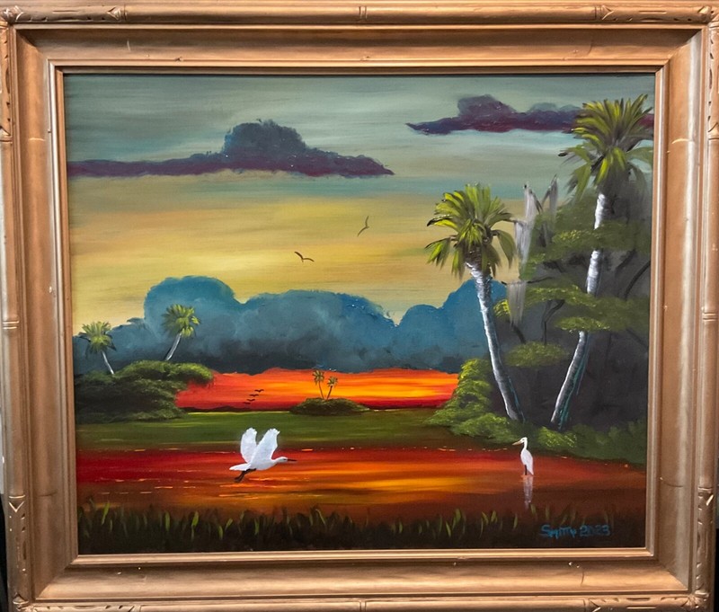 🔥SMITTY – Florida Highwaymen Style, INDIAN RIVER ARTIST,