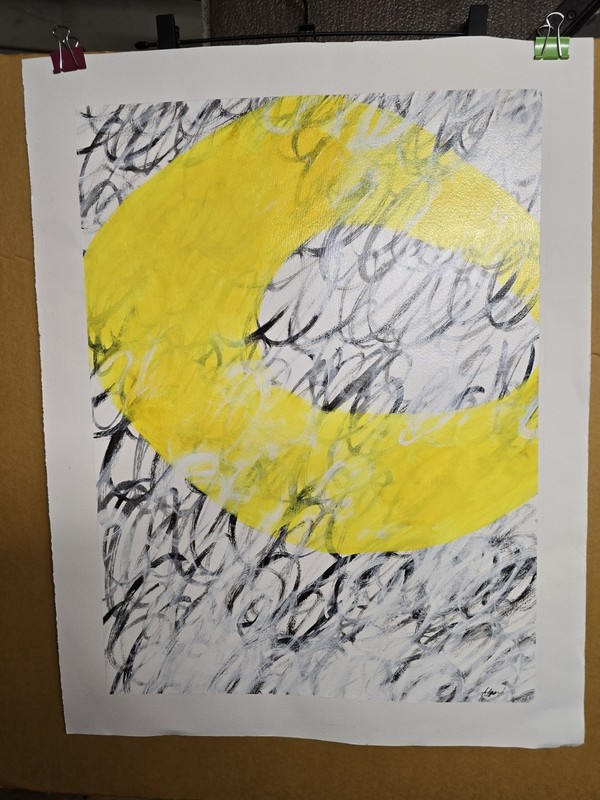 NH-UN3-SM Untitled (18×24) O/P Alford (NH) Oil Style Painting Signed 28x22in