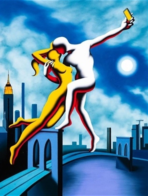 Mark Kostabi «Hitting the big time» (2020) Limited Edition Giclee