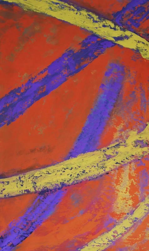painting on canvas 38” X 62” Acrylic, Abstract, POP Art, giant