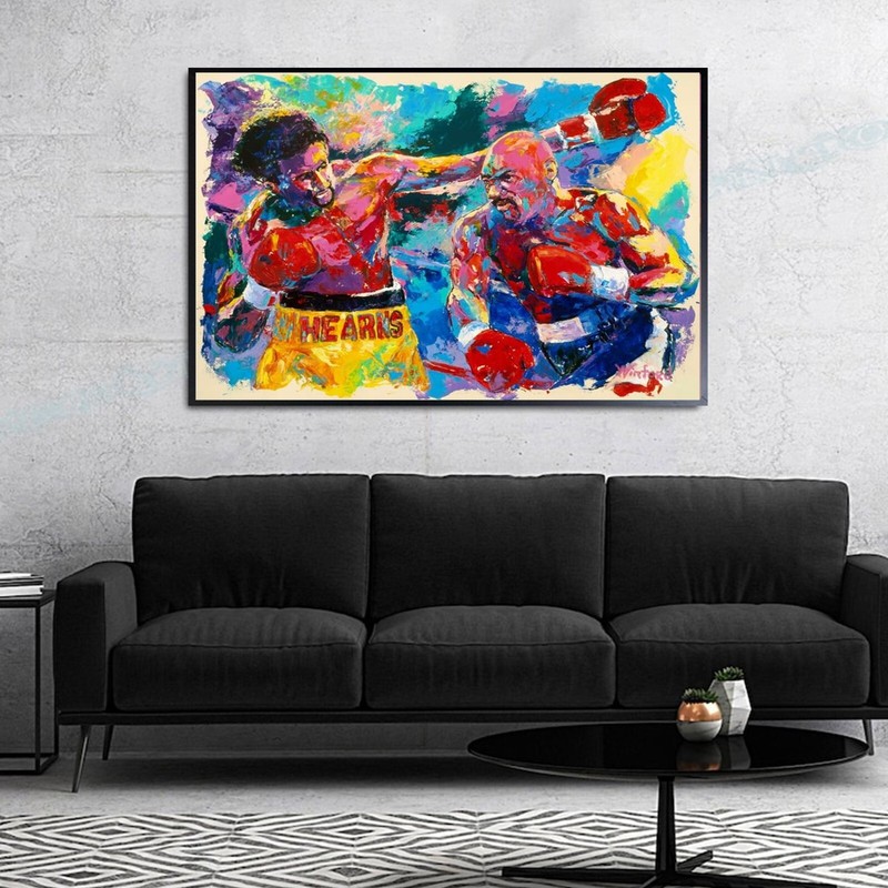 Sale Hagler Hearns Hand-Textured 24″H X 36″W Canvas Giclee Framed $795 Now $295