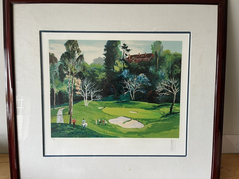 Mark King Golf 6 Piece Series Serigraphs Framed. 4 of 6 Signed And Numbered gallery