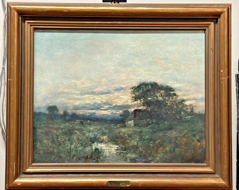 Beautiful Painting «Landscape with Creek» By Jules Dupre