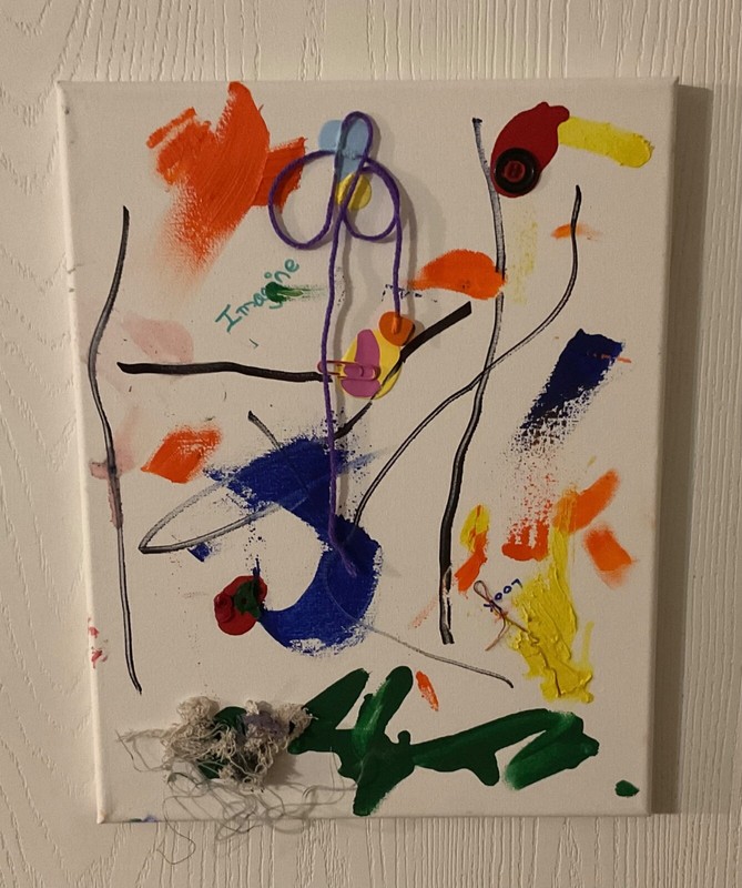 Joan Miró Color Signed RARE Mixed Media Abstract Art – Inspired Style COA OOAK gallery