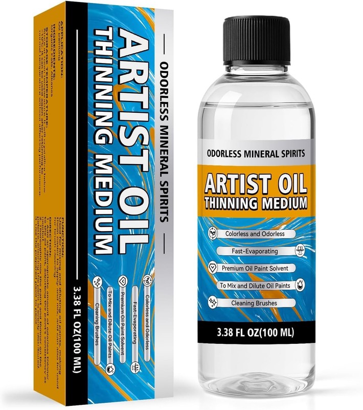 Odorless Mineral Spirits 100ml - Paint Thinner for Effortless Mixing gallery
