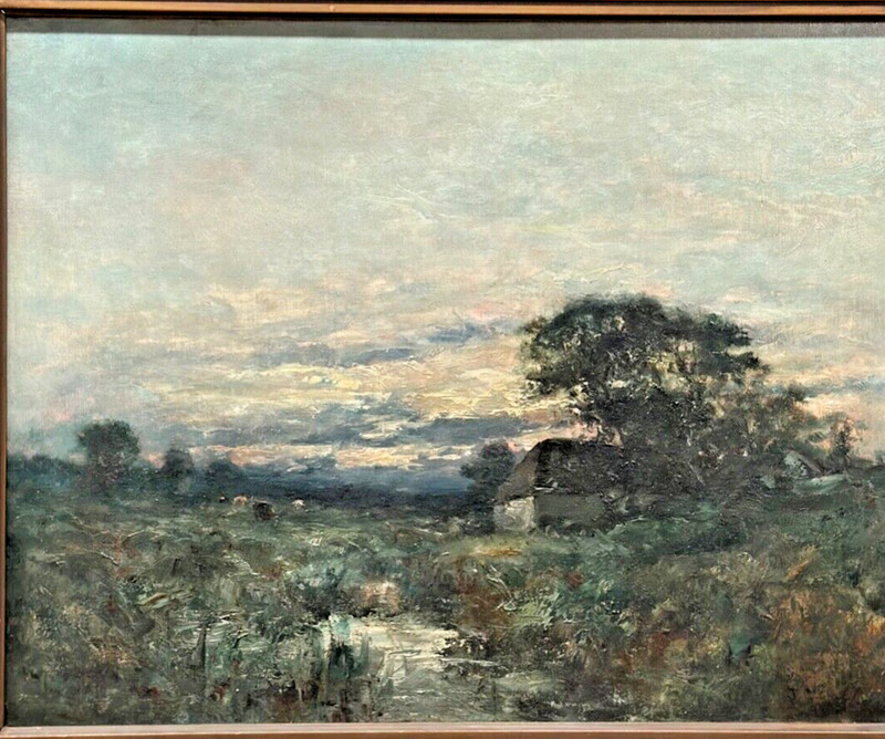 Beautiful Painting "Landscape with Creek" By Jules Dupre gallery