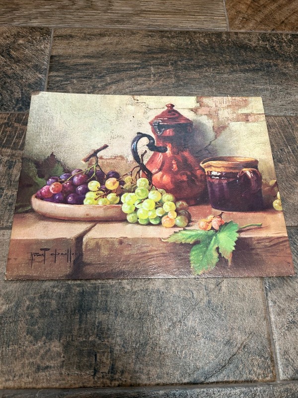 Vintage «Still Life with Grapes» Print Robert Chailloux 11×14