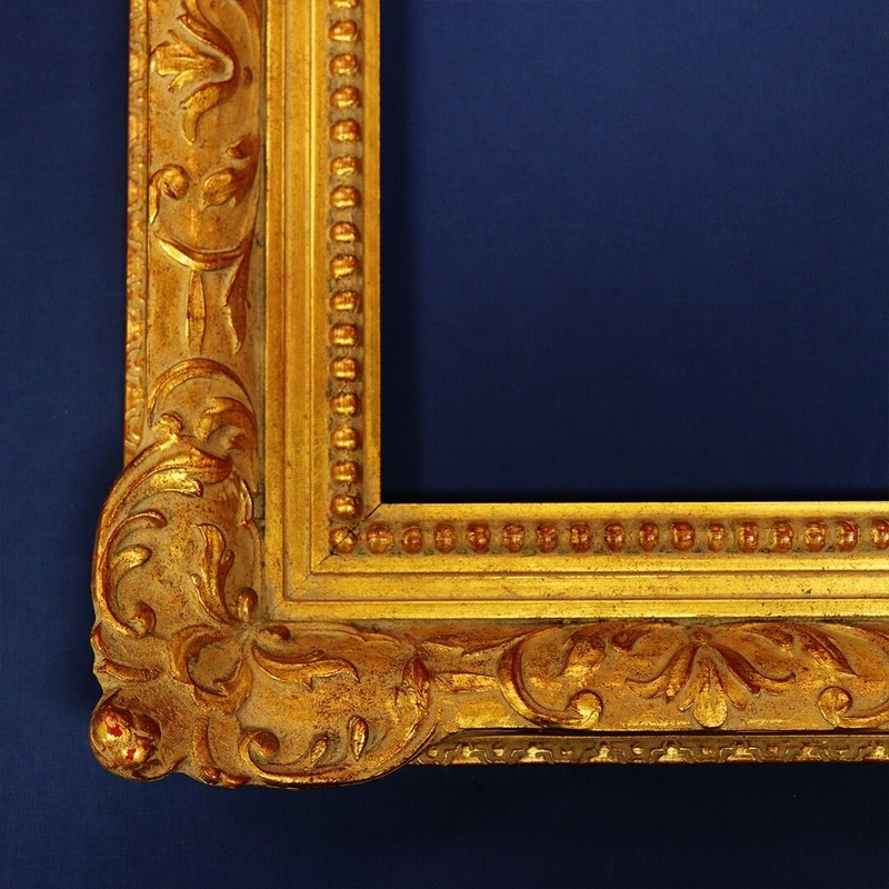 24" X 30" CUSTOM ORNAMENTAL PICTURE FRAME - HAND LAID COMPOSTION ON SOLID WOOD gallery