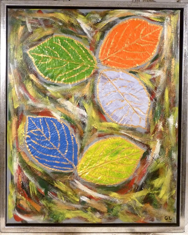 GERDA LAURSEN! COMPOSITION WITH LEAFES