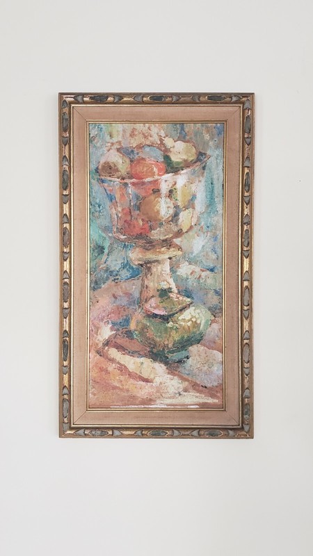 Vintage AMERICAN IMPRESSIONIST «EDNA GASS» PA / NEW HOPE SCHOOL GOUCHE PAINTING