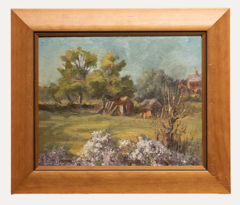 June Bevan (b.1927) – 20th Century Oil, End of the Artist’s Garden