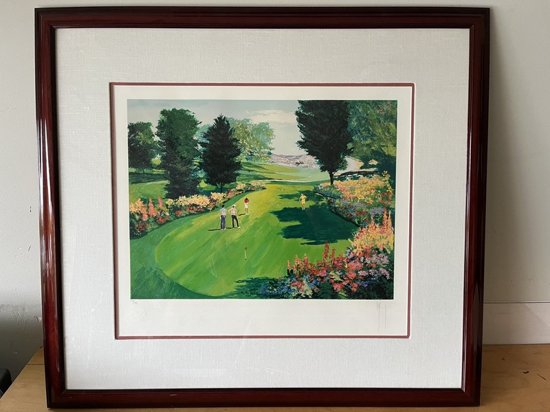 Mark King Golf 6 Piece Series Serigraphs Framed. 4 of 6 Signed And Numbered