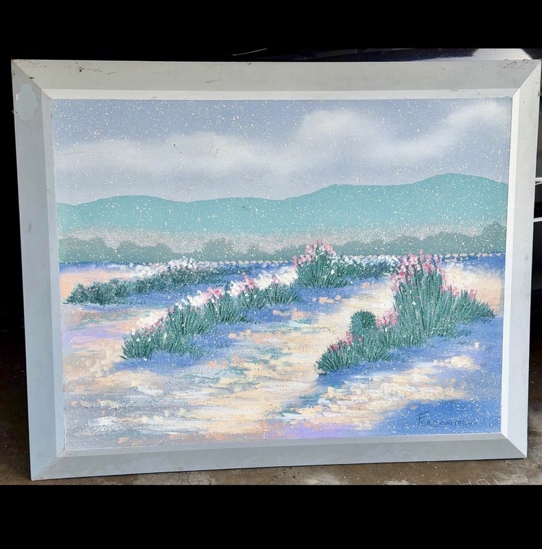 Frank Ferrante Signed Framed Impressionist Landscape Painting