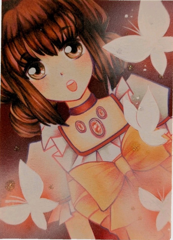 Limited Edition Print Japanese Marigu (Girl, Manga), «Butterfly Edition» of 18