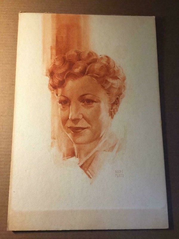 Rare Signed Published Magazine Illustration Painting Pulp Hans Flato (1887-1950)