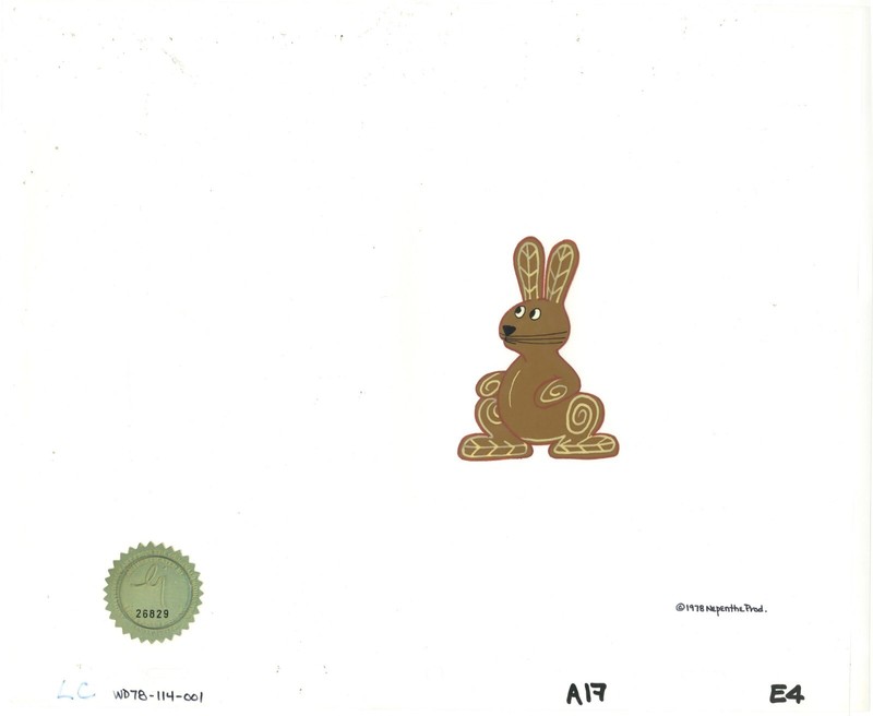 Watership Down El-ahrairah Opening Fable 1978 production animation cel 114-001