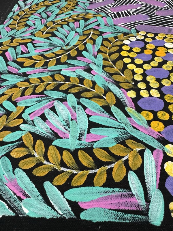 Karen Bird Ngale 💕💕Aboriginal Art 94cm X 92cm COA Supplied. KB27MD gallery