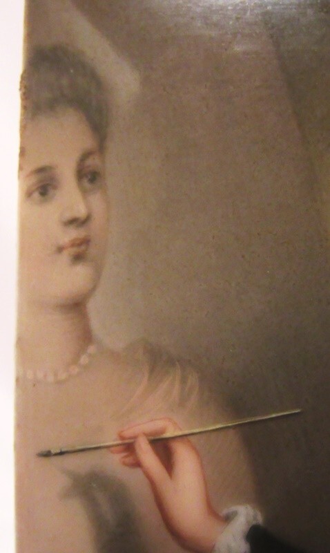 Antique Elisabeth Louise Vigee Le Brun Self Portrait KPM Style Porcelain Plaque gallery