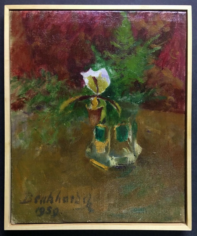 PAINTING Oil/Canvas ~ HUNGARIAN MODERNISM ~ Dated 1939 Listed Artist STILL LIFE