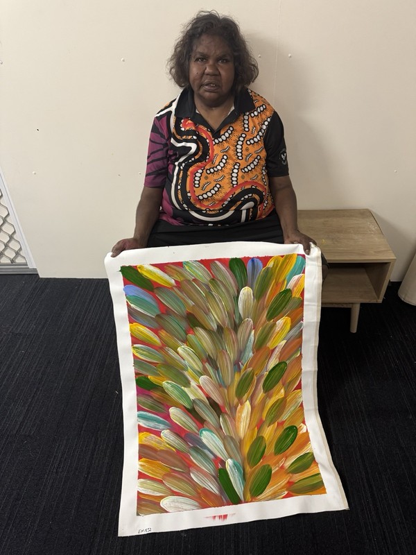 Esther Haywood Petyarre 💕Aboriginal Art COA Supplied. 87cm X 60cm EH1832 gallery